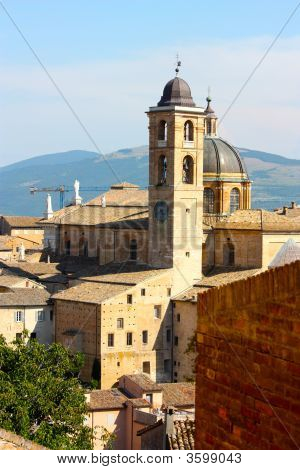 Udsigt over byen Urbino