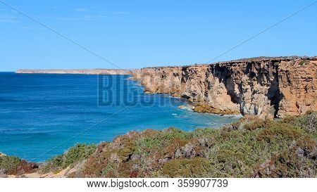 Rugged Coastline Along The Great Australian Bight