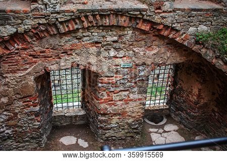 Lipowiec Castle Babice Poland View From Inside