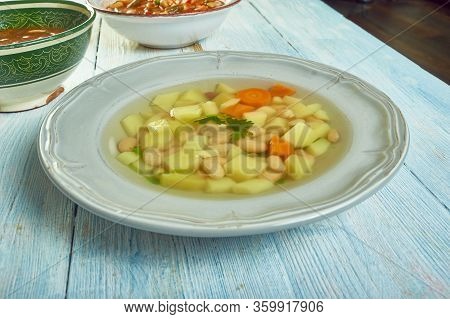 Roman Lardo Bean  Soup