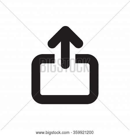 Upload Icon Isolated On White Background. Upload Icon In Trendy Design Style For Web Site And Mobile