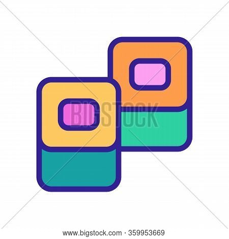 Nori Sushi Icon Vector. Nori Sushi Sign. Color Contour Symbol Illustration