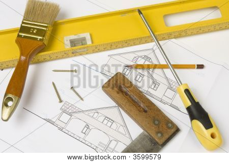 Tools über Haus-plan