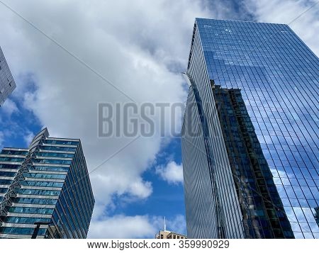 Atlanta, Ga/usa-3/21/20:  Condominiums And Corporate Buildings In The Buckhead District Of Atlanta, 