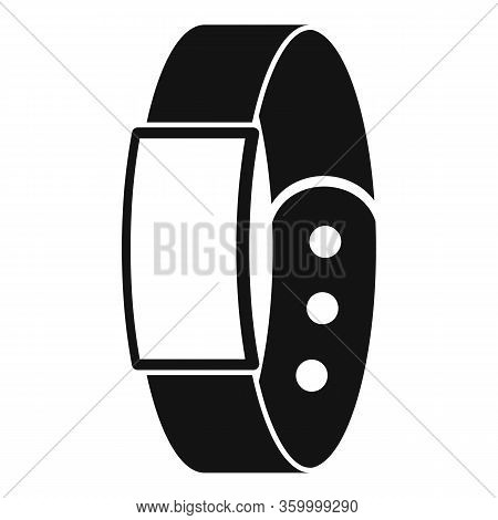 Pedometer Bracelet Icon. Simple Illustration Of Pedometer Bracelet Vector Icon For Web Design Isolat
