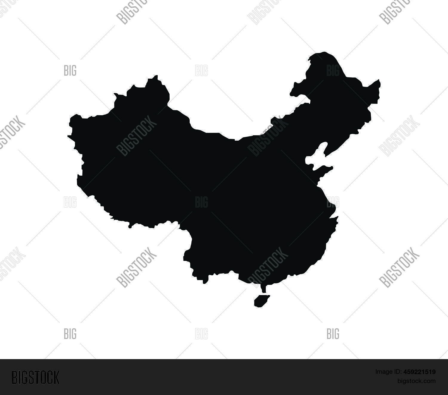 China Map. Chinese Vector & Photo (Free Trial) Bigstock