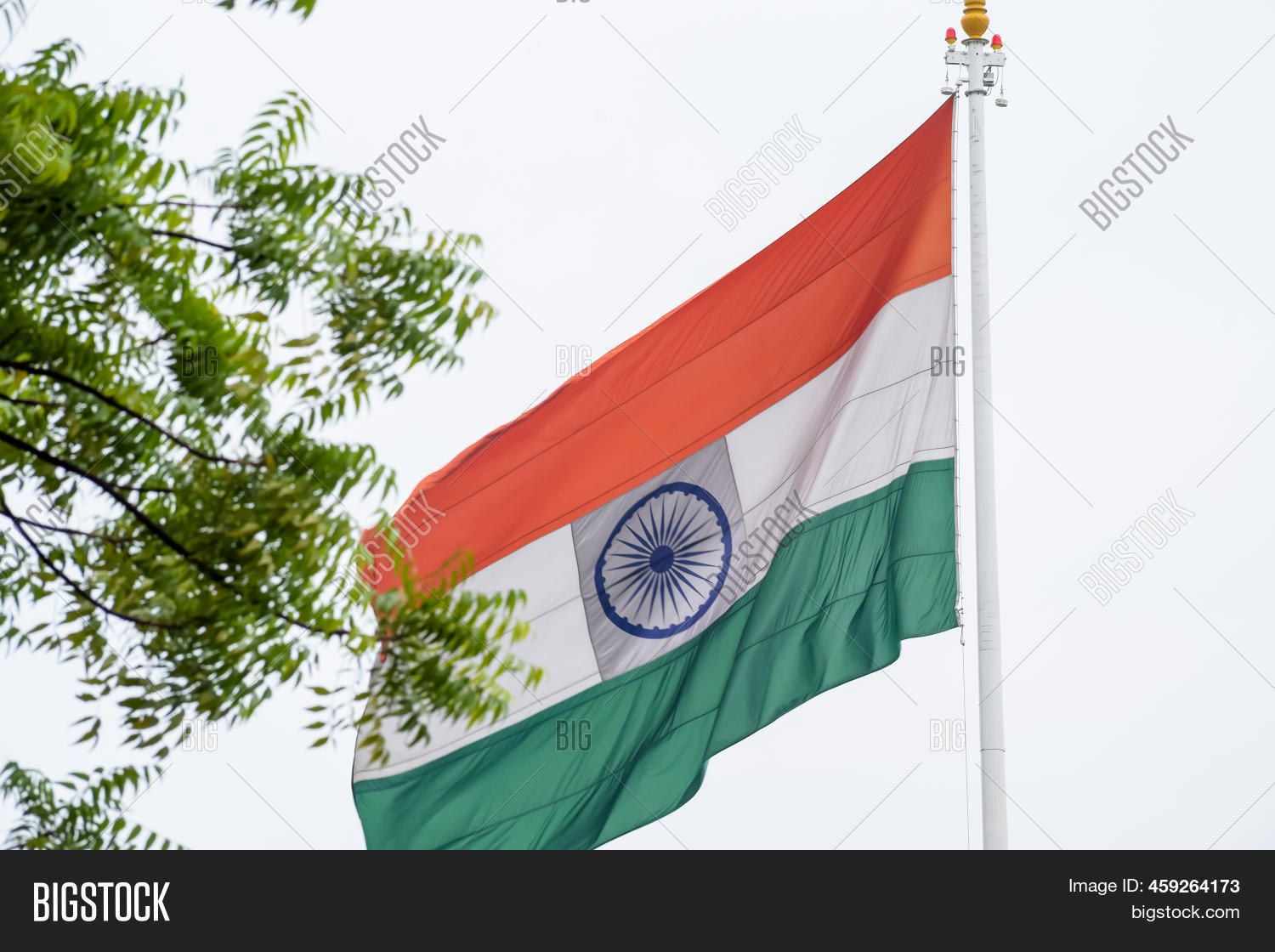 India Flag Flying High Image & Photo (Free Trial) Bigstock
