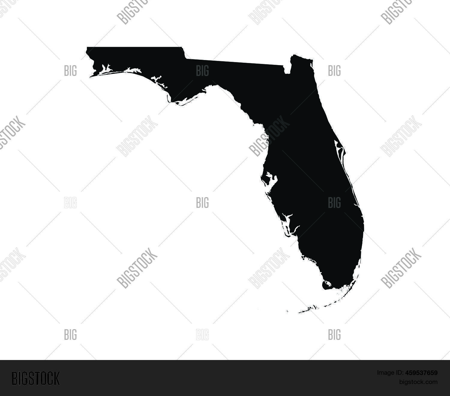 Florida Us Map Fl Vector amp Photo - 459537659