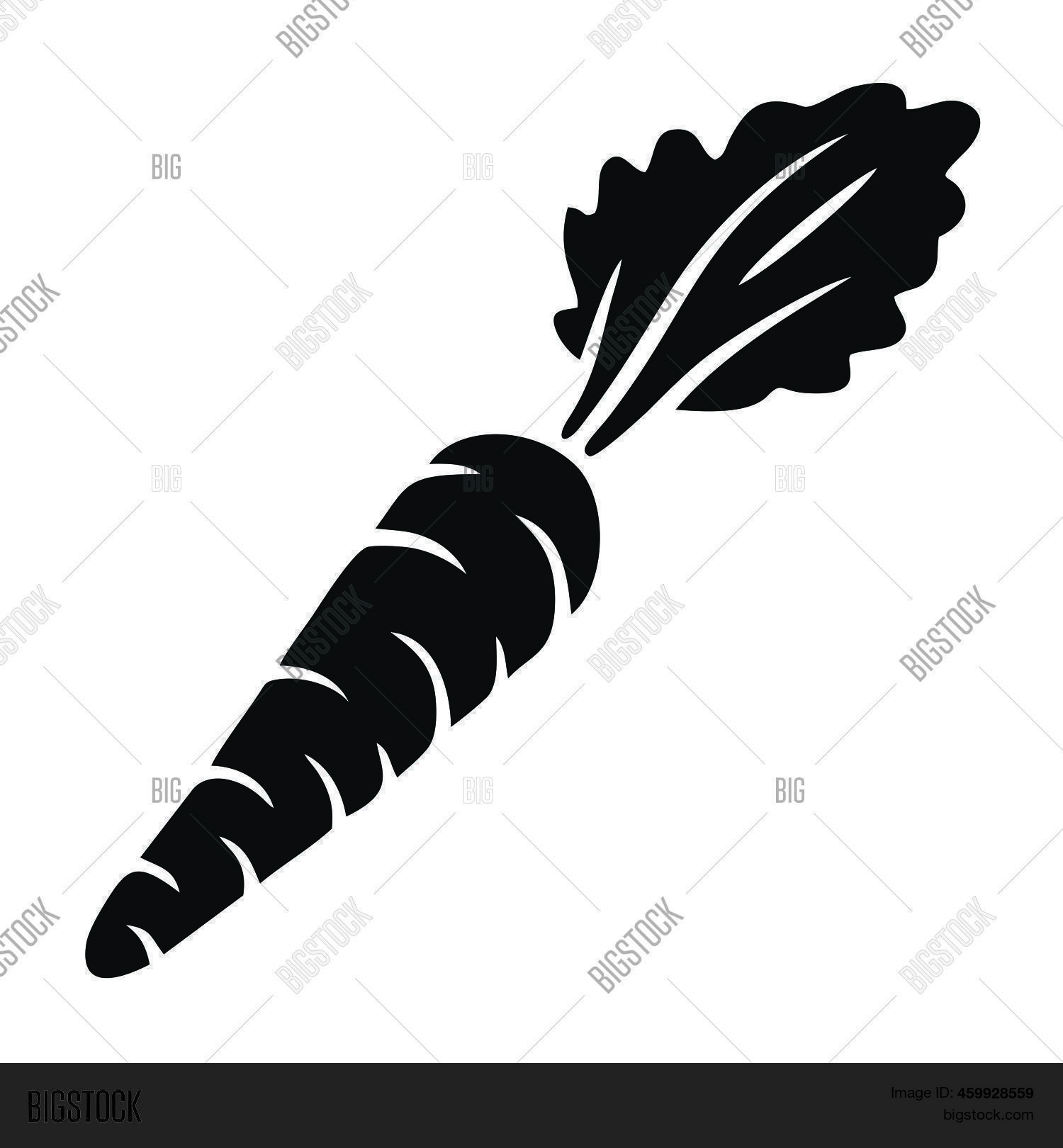 Carrot Vector Icon. Vector \u0026 Photo (Free Trial) | Bigstock, image size:1500x1620