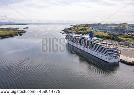 Killybegs, Ireland - July 22 2022: Ms Arcadia Is A Cruise Ship In The P And O Cruises Fleet Visiting