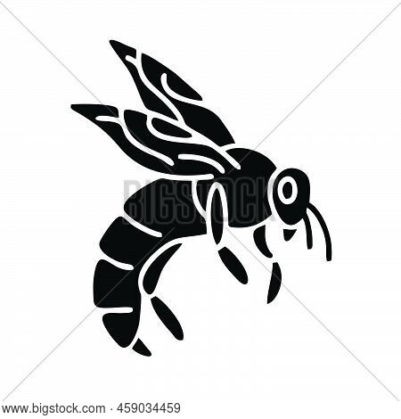 Bee Icon Isolated On A White Background From A Collection Of Alternative Medicine. Bee Icon Thin Lin