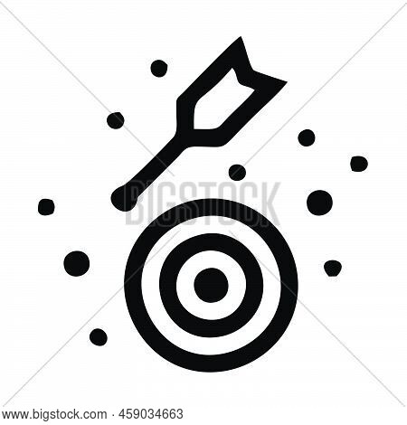 Icons Are Not Abstract Targets. Untargeted Marketing Icons Untargeted Icons Vector. The Icon Does No