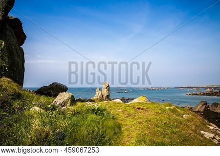 Chausey Island Coast And Cliffs Landscape In Brittany, France
