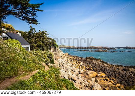 Chausey Island Landscape And Coast In Brittany, France