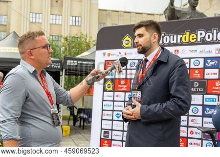 Chelm, Lubelskie, Poland - July 31, 2022: 79 Tour De Pologne, The Mayor Of The City Of Chełm, Jakub 