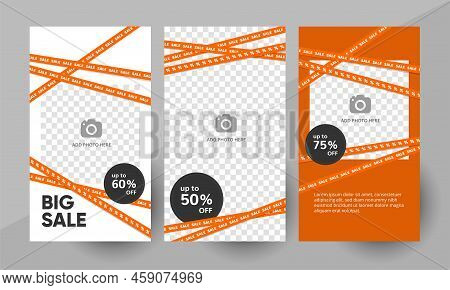 Social Media Story Template Design Layout Sale