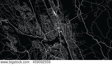 Urban Vector City Map Of Skien, Norway, Europe