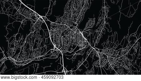 Urban Vector City Map Of Sarpsborg, Norway, Europe