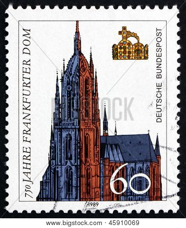 Postage Stamp Germany 1989 Frankfurt Cathedral