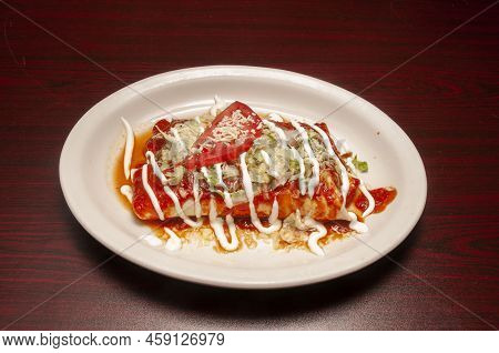 Authentic Tex Mex Cuisine Food Known As The Buritto