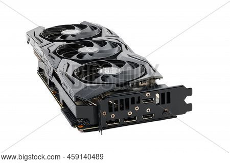 Asus Rog Strix Advanced Nvidia Rtx 2070 Super - Big Black Contemporary Gaming Graphics Card Isolated