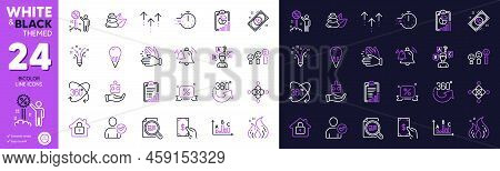 Spa Stones, Identity Confirmed And Survey Results Line Icons For Website, Printing. Collection Of Qu