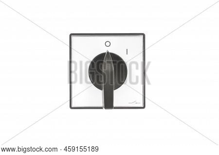 The Old Switch Isolated On White Background .