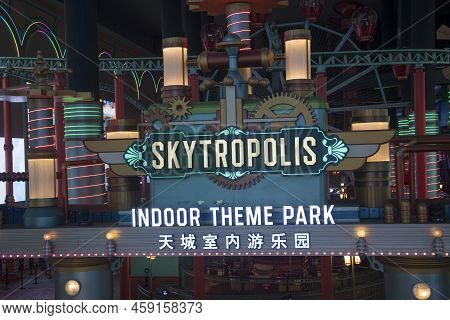 Genting Highlands, Malaysia- 23 Jul, 2022: View Of The Skytropolis Indoor Theme Park In Resorts Worl