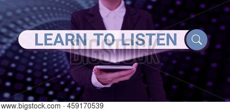 Conceptual Caption Learn To Listen. Business Showcase Able To Understand What Showing Tells You Be R