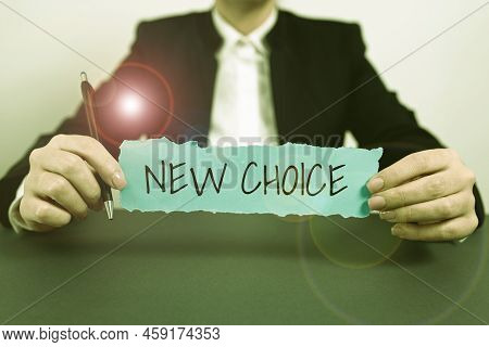 Text Caption Presenting New Choice. Business Showcase Having Lot Of Options And Adding Another One T
