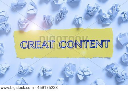 Conceptual Caption Great Content. Concept Meaning Satisfaction Motivational Readable Applicable Orig