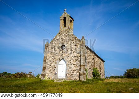 Old Traditional Church On Chausey Island In Brittany, France