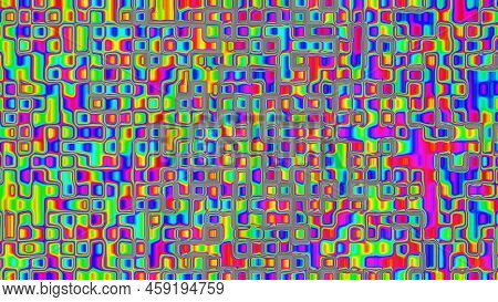 Colorful And Beautiful Iridize, Bubble, Or Oil Water Pattern Background Illustration. Presentation B