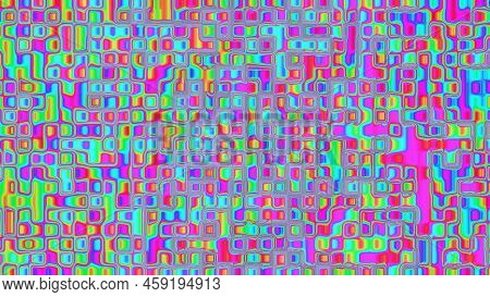 Colorful And Beautiful Iridize, Bubble, Or Oil Water Pattern Background Illustration. Presentation B