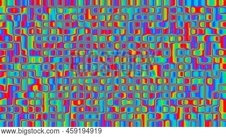 Colorful And Beautiful Iridize, Bubble, Or Oil Water Pattern Background Illustration. Presentation B
