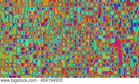 Colorful And Beautiful Iridize, Bubble, Or Oil Water Pattern Background Illustration. Presentation B