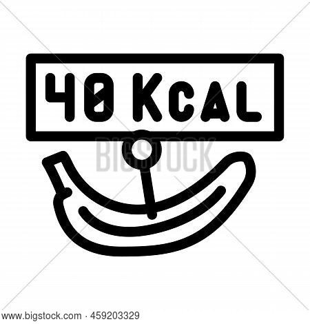 Clarions Banana Line Icon Vector. Clarions Banana Sign. Isolated Contour Symbol Black Illustration