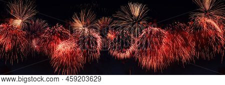 Festive Fireworks Banner, Amazing Holiday Fireworks Party Or Any Holiday Event.