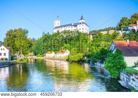 Rozmberk Castle Above Vltava River, Rozmberk Nad Vltavou, Czech Republic