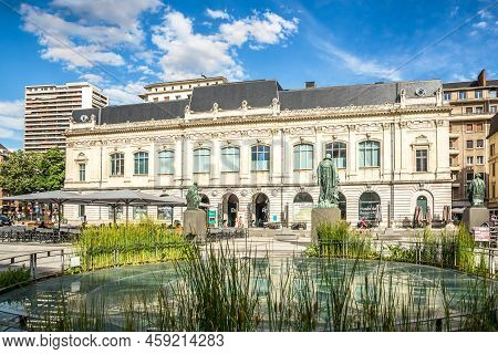 Chambery, France - June 25,2022 - View At The Building Of Arts Museum In Chambery. Chambery Is The P
