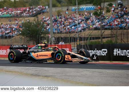 Lando Norris Of Mclaren  During The F1 Grand Prix Of Hungary At Hungaroring On July 29-31, 2022 Mogy
