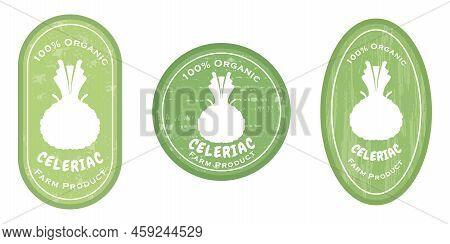 Three Logo Patches With Celeriac And Texture