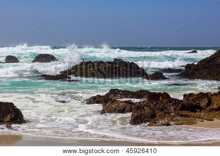 Seascape widok Oceanu Spokojnego