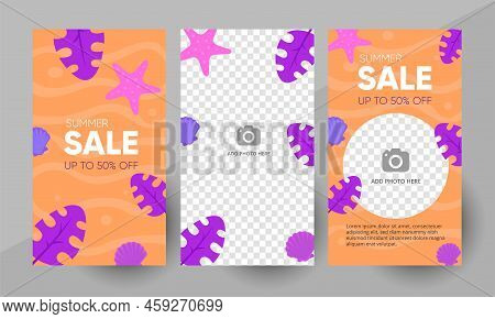 Social Media Summer Sale Story Template Layout