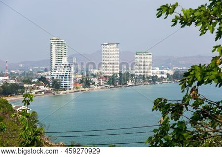 View Of Hua Hin, A Beach Resort Town In The Northern Part Of The Malay Peninsula In Thailand