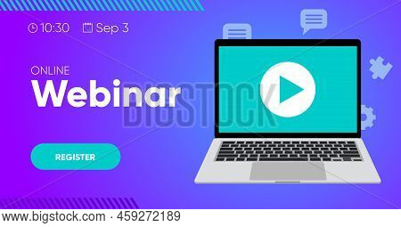 Webinar Social Media Post Template Banner Layout