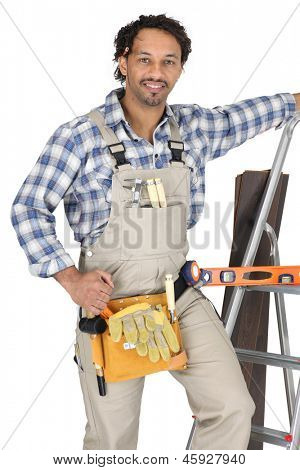 ช่างไม้สวมใส่เป็น toolbelt