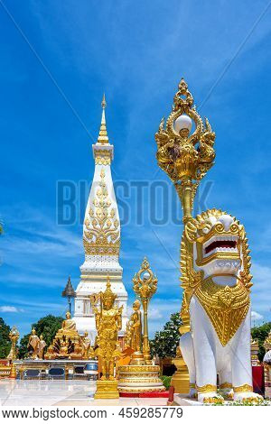 Phanom Pagoda Of Phra That Phanom Temple In That Phanom District, Nakhon Phanom, Thailand.