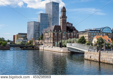Old And Modern Buildings Seen In Malmo, Sweden