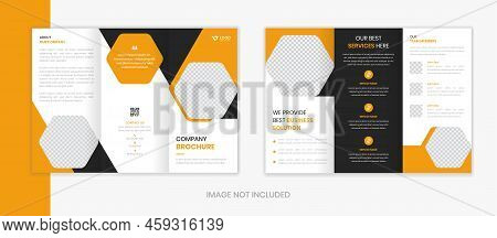 Modern Corporate Trifold Brochure Design , Company Agency Brochure Vector